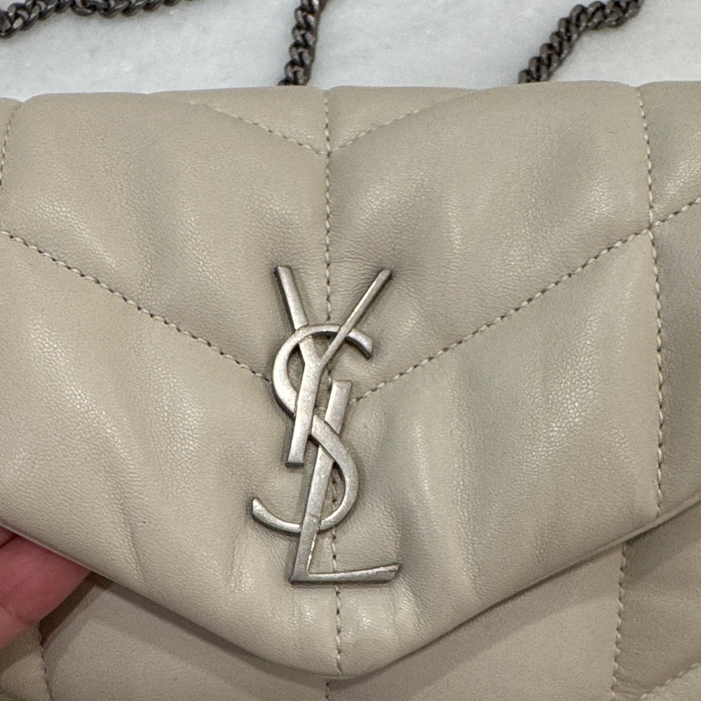 Yves Saint Laurent Beige Quilted crossbody Bag - Picture 3 of 7